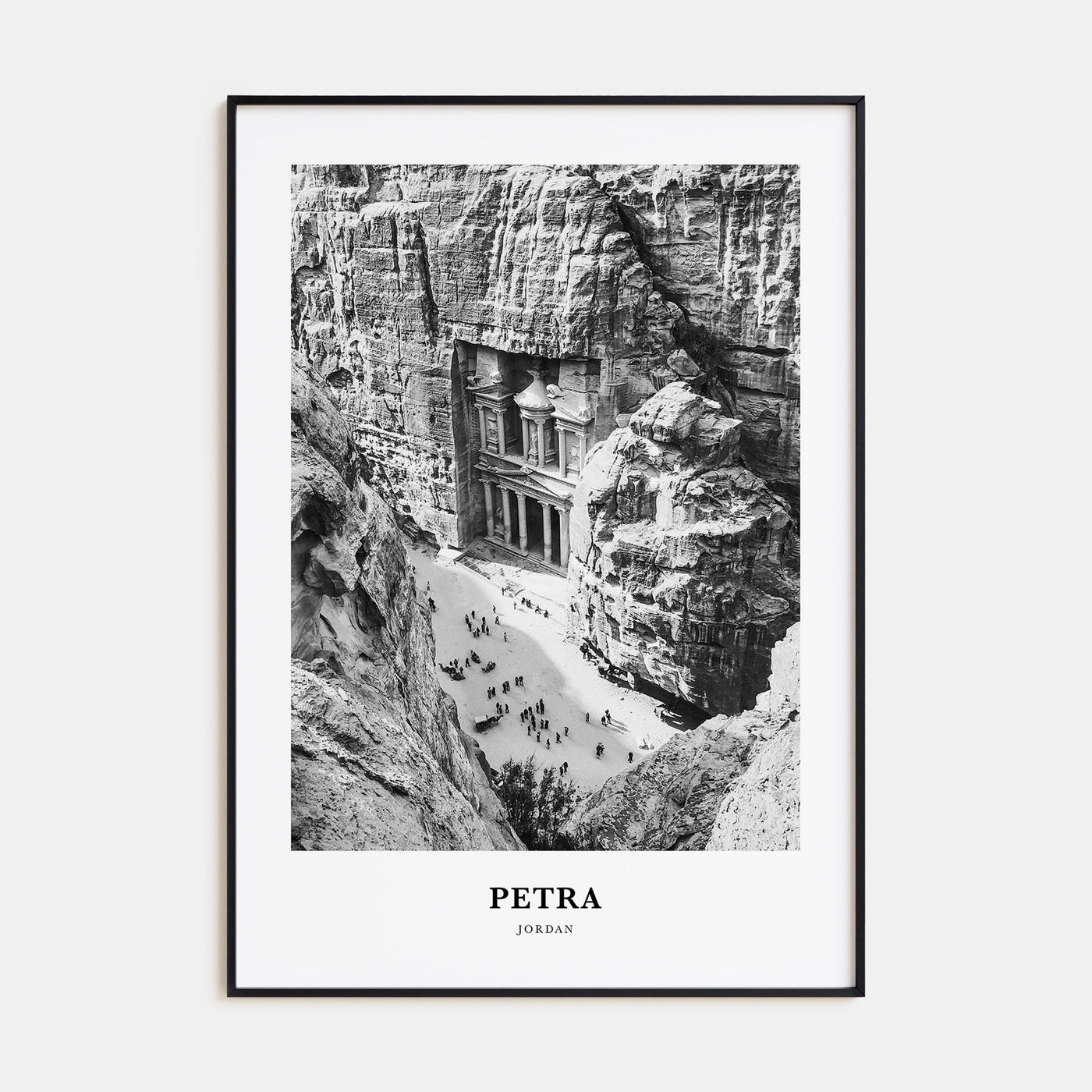 Petra Portrait B&W Poster
