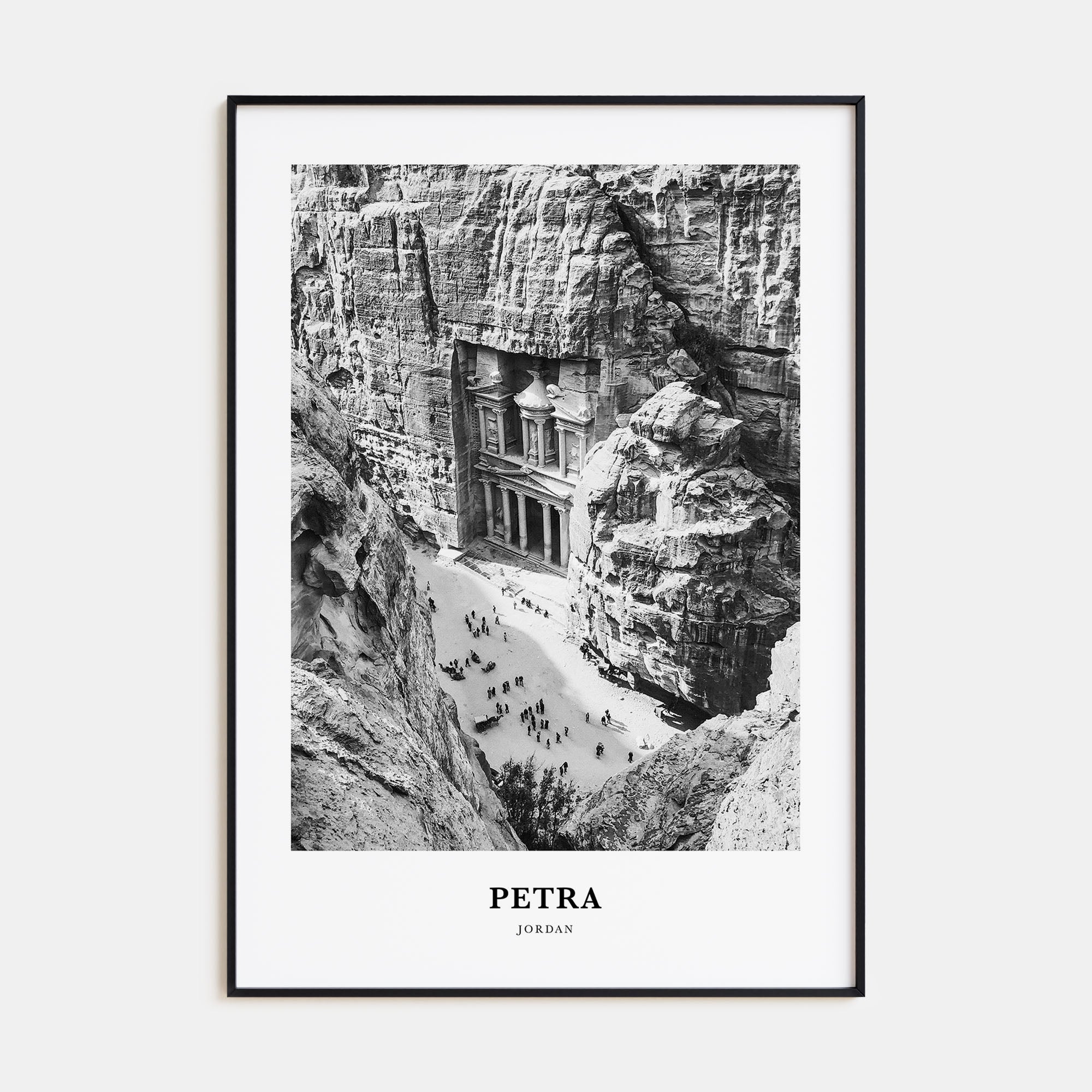Petra Portrait B&W Poster