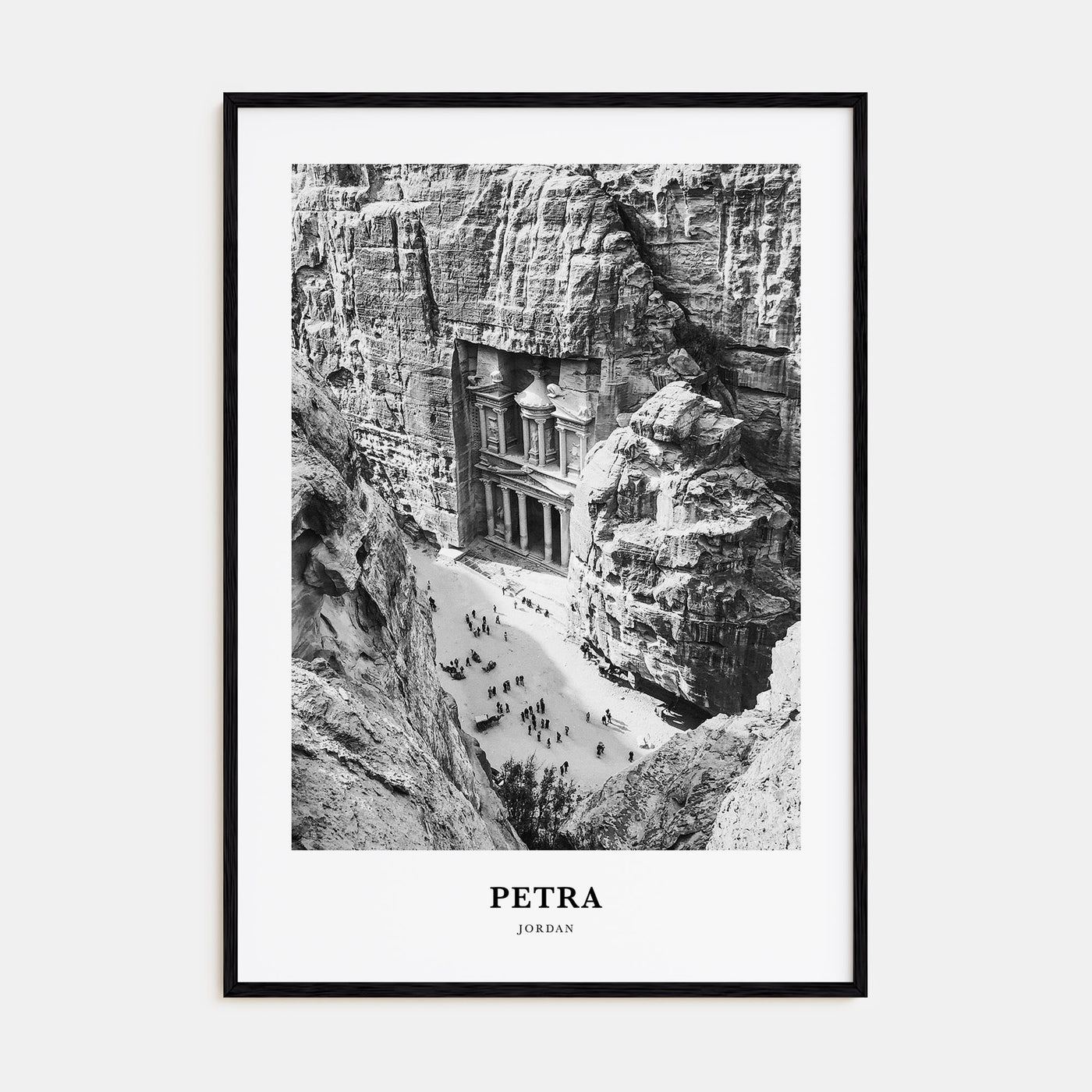 Petra Portrait B&W Poster