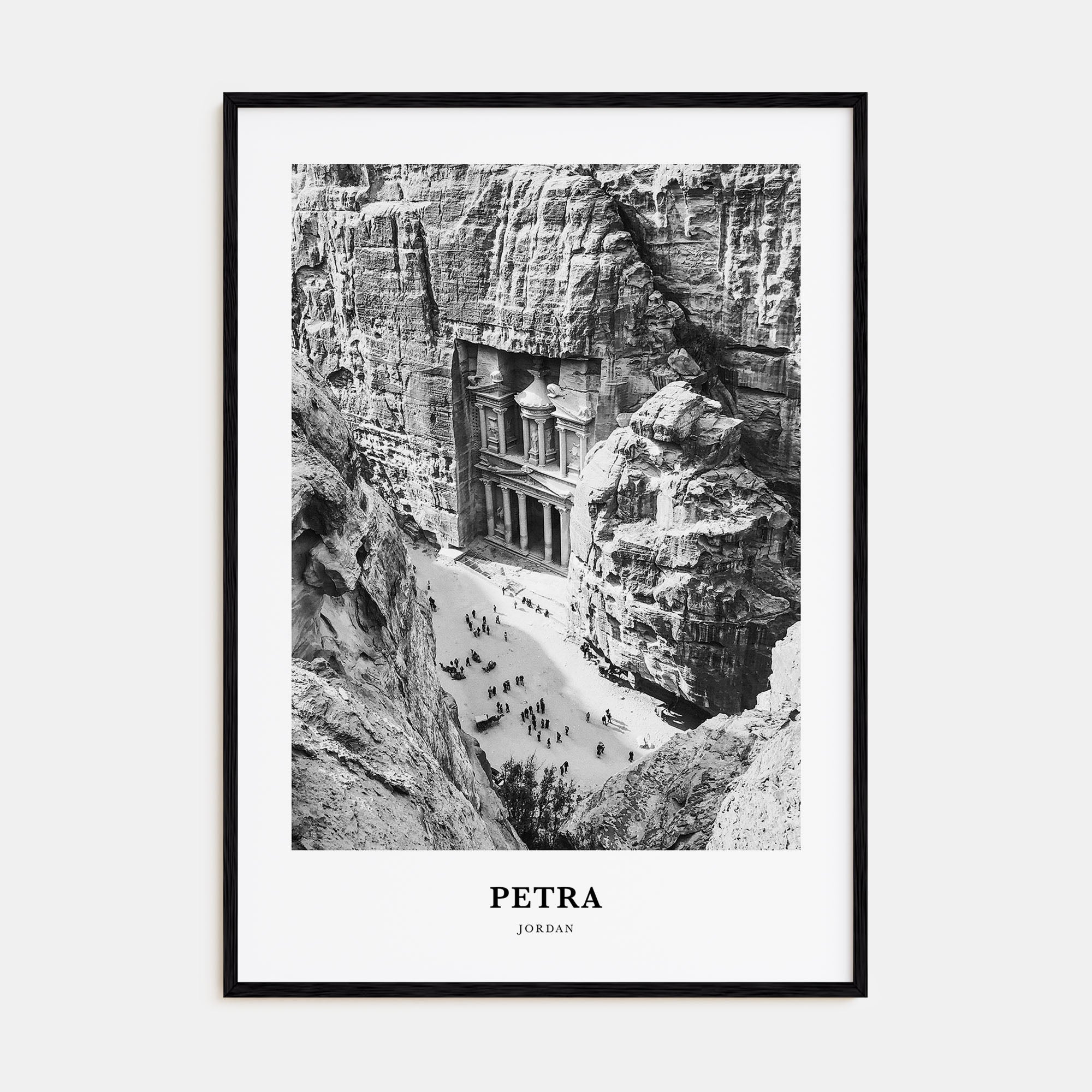 Petra Portrait B&W Poster