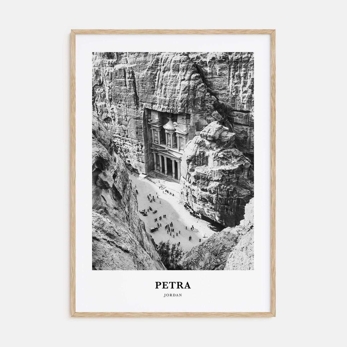 Petra Portrait B&W Poster