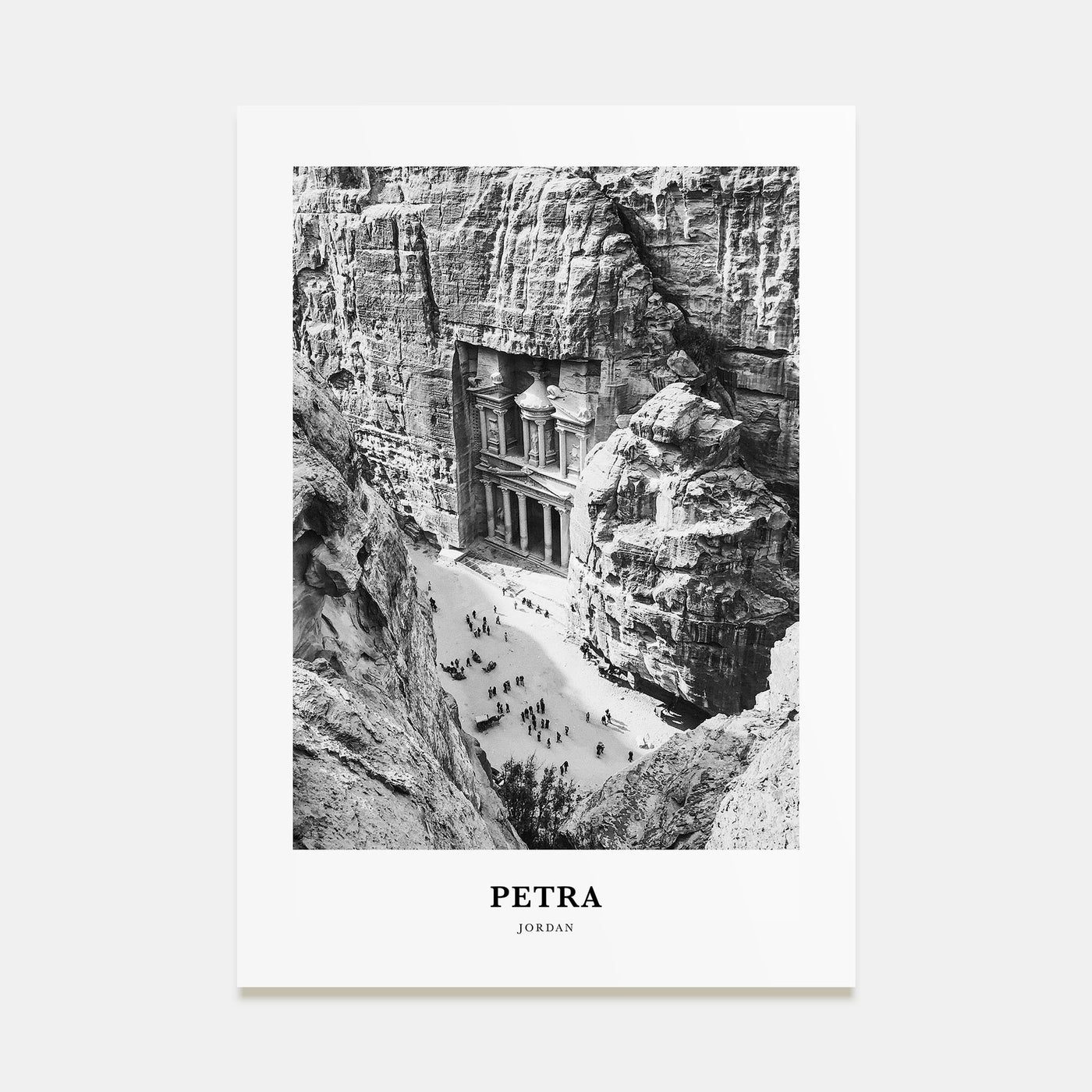 Petra Portrait B&W Poster