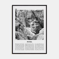 Petra Travel B&W Poster