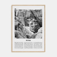 Petra Travel B&W Poster