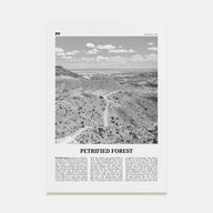 Petrified Forest National Park Travel B&W Poster