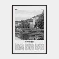 Pforzheim Travel B&W Poster