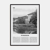 Pforzheim Travel B&W Poster