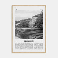 Pforzheim Travel B&W Poster