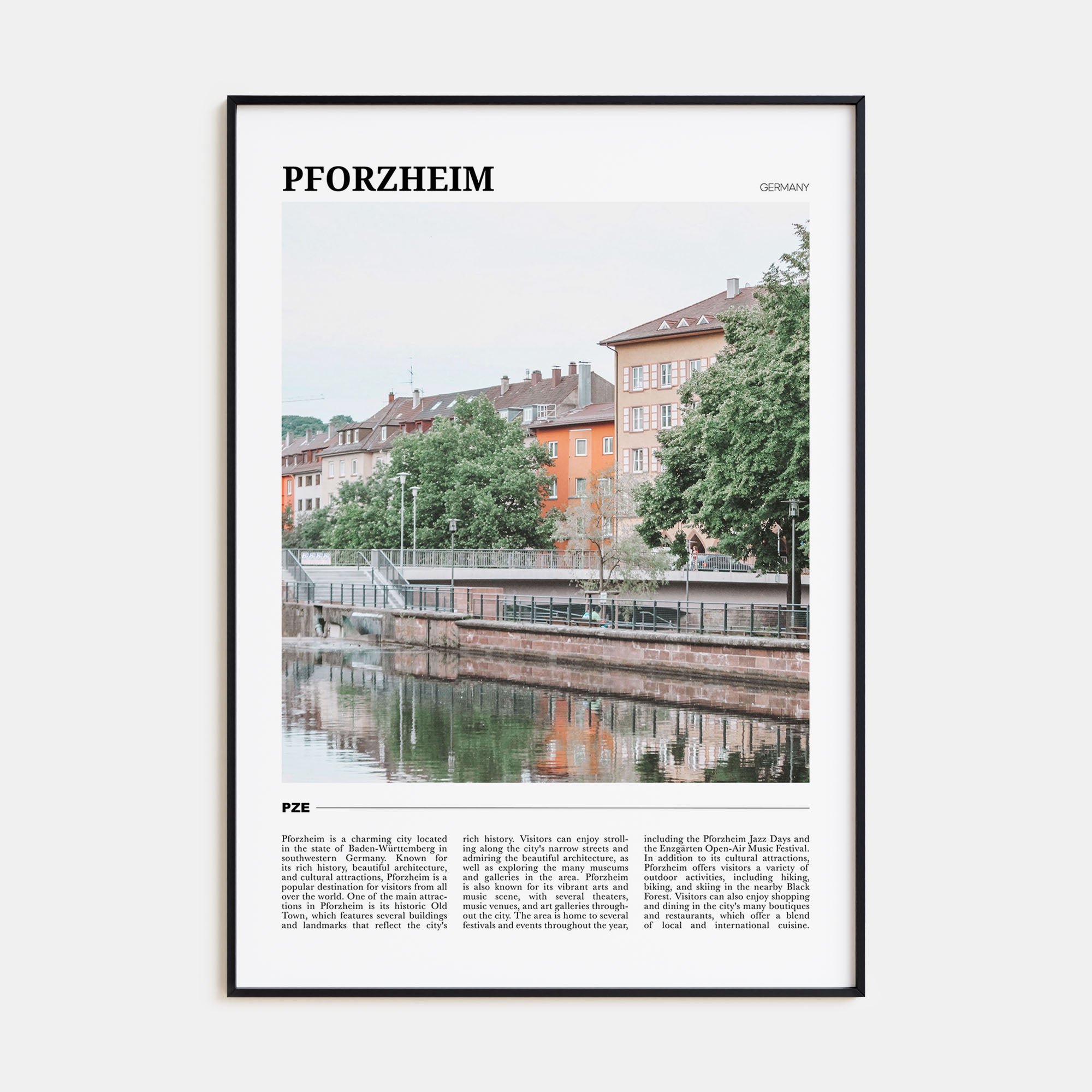 Pforzheim Travel Color Poster