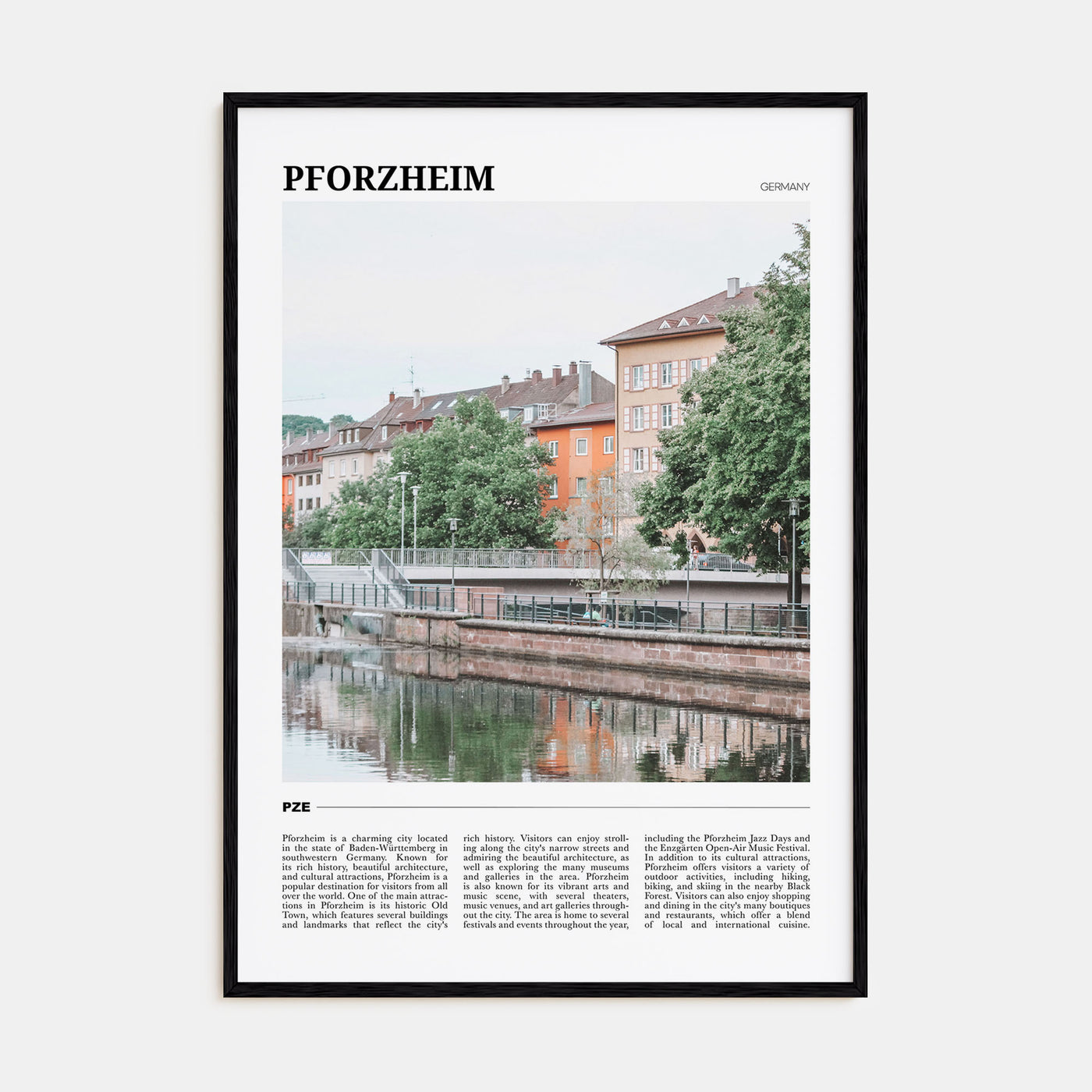 Pforzheim Travel Color Poster