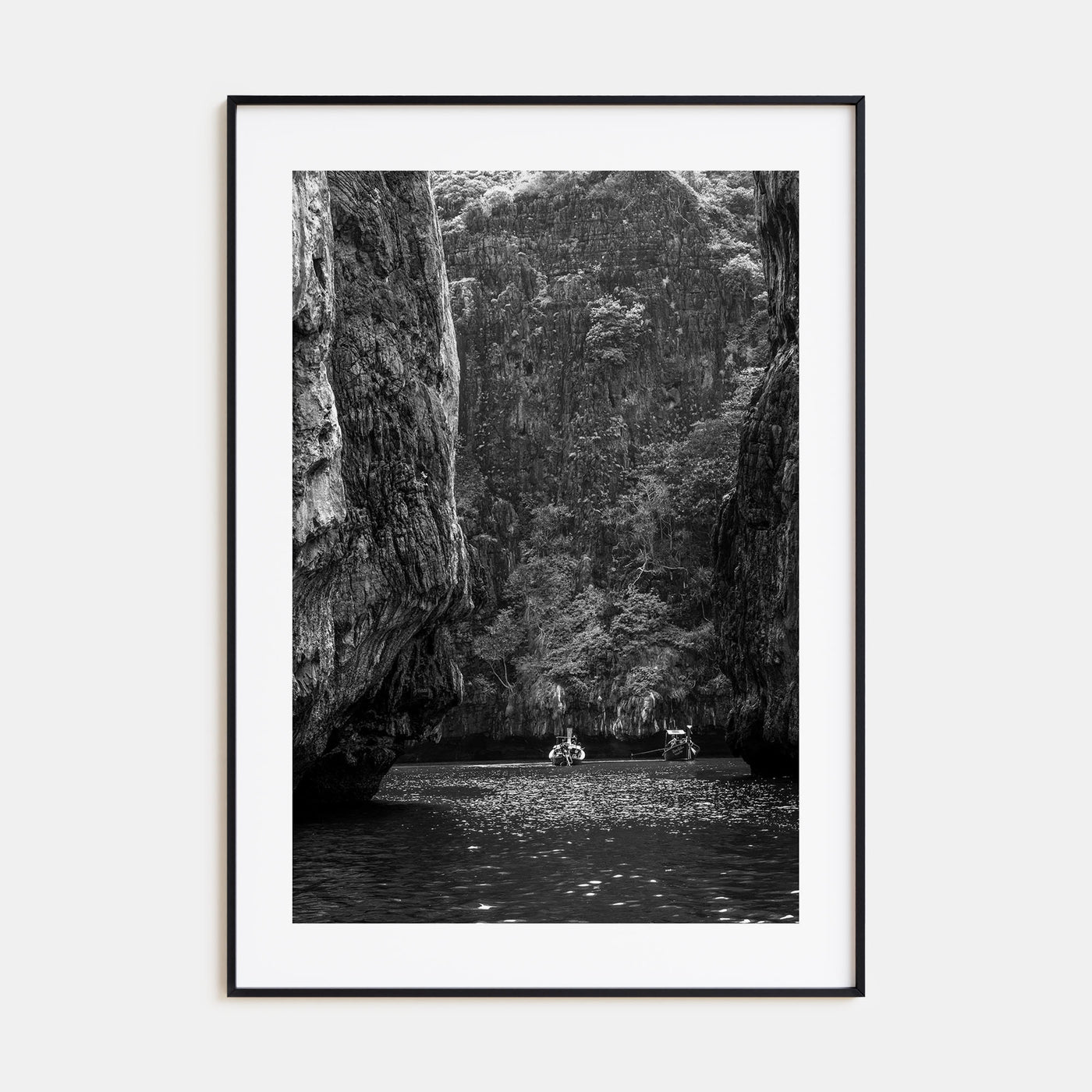 Phi Phi Islands Photo B&W Poster