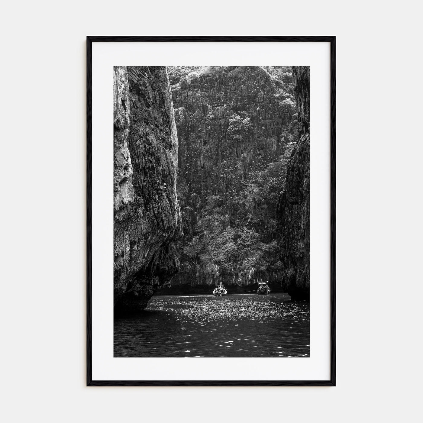 Phi Phi Islands Photo B&W Poster