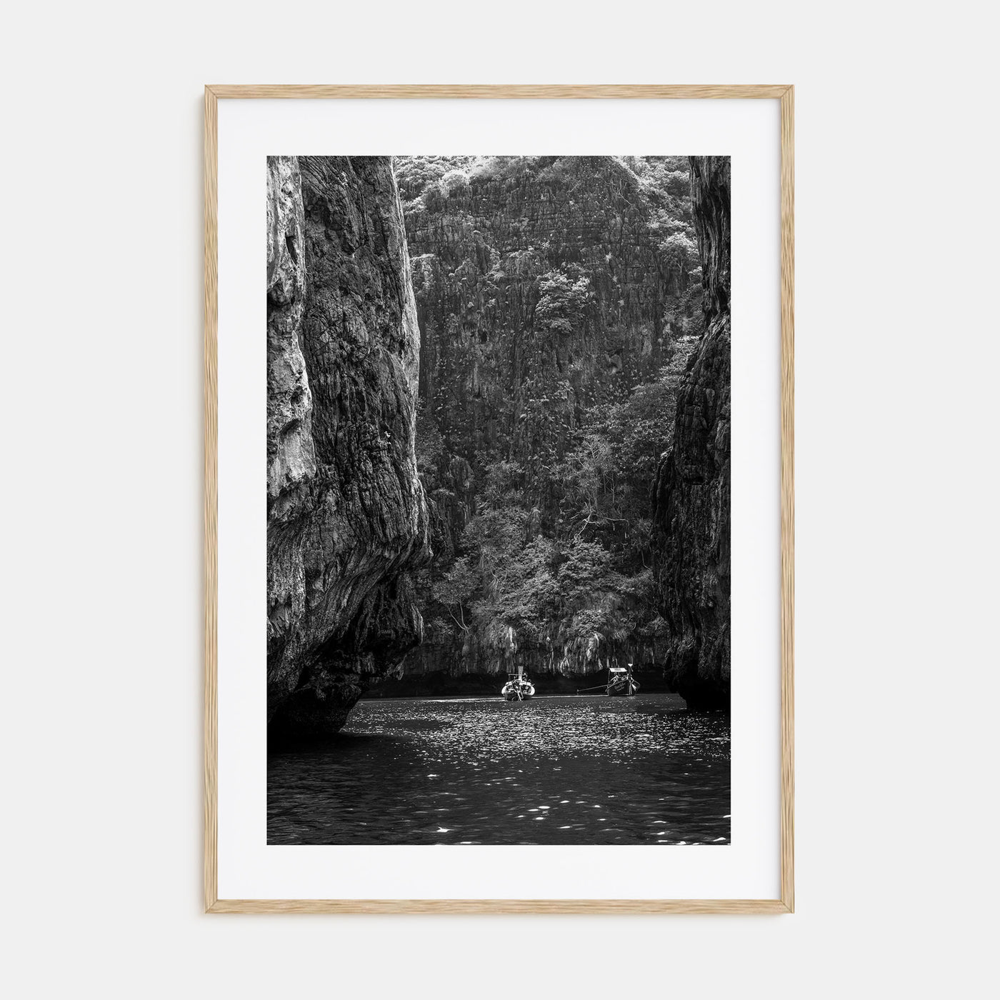 Phi Phi Islands Photo B&W Poster