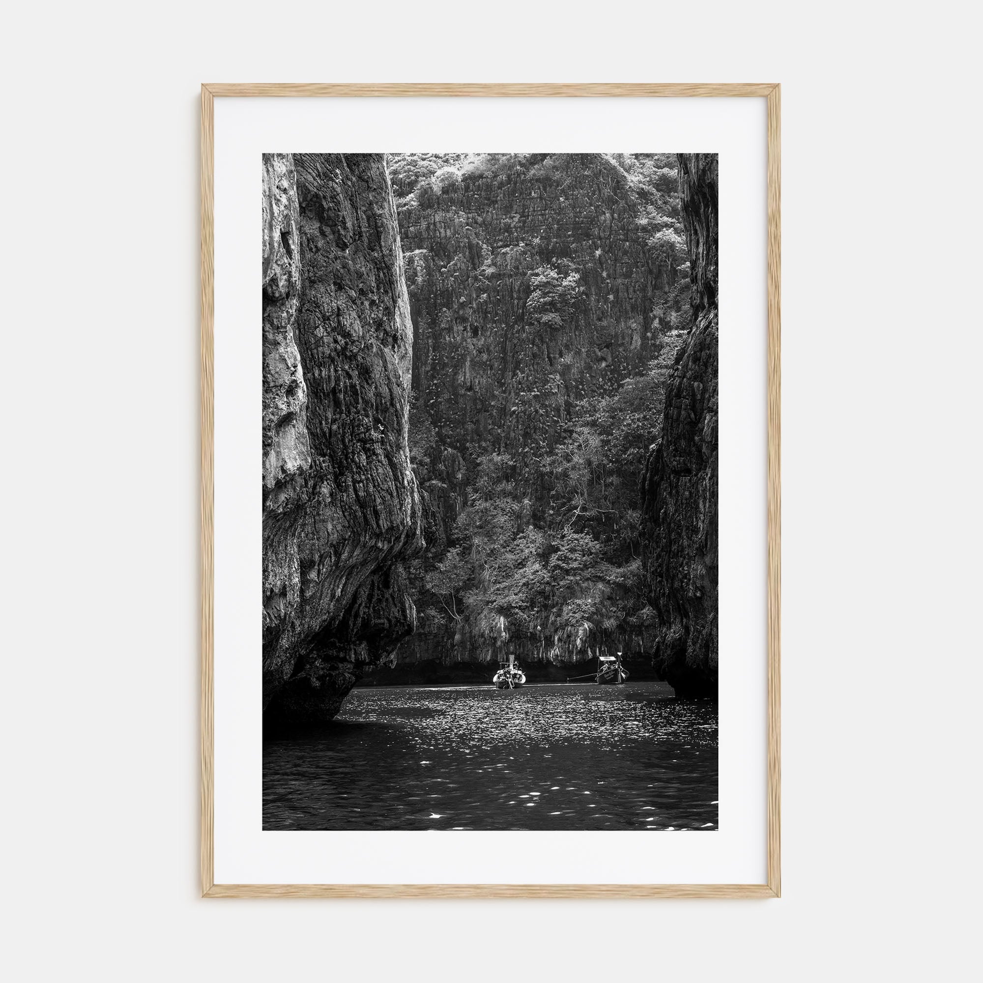 Phi Phi Islands Photo B&W Poster