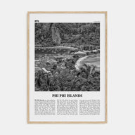 Phi Phi Islands Travel B&W Poster