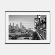 Philadelphia Landscape B&W Poster