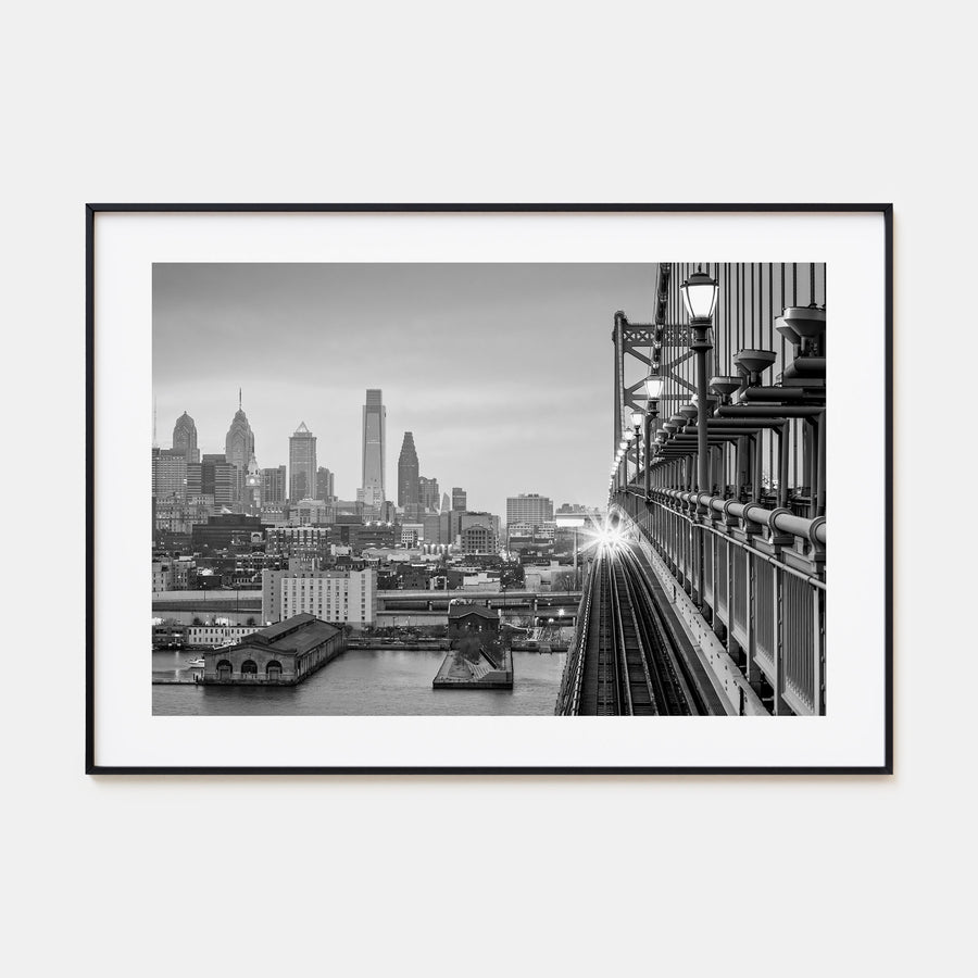 Philadelphia Landscape B&W Poster
