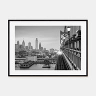Philadelphia Landscape B&W Poster