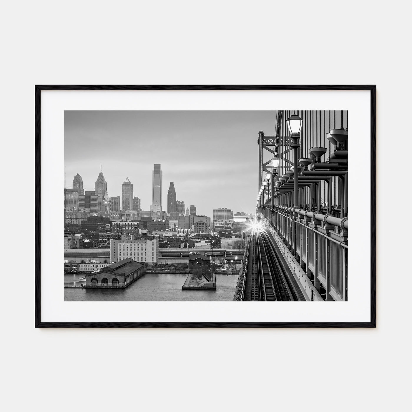 Philadelphia Landscape B&W Poster