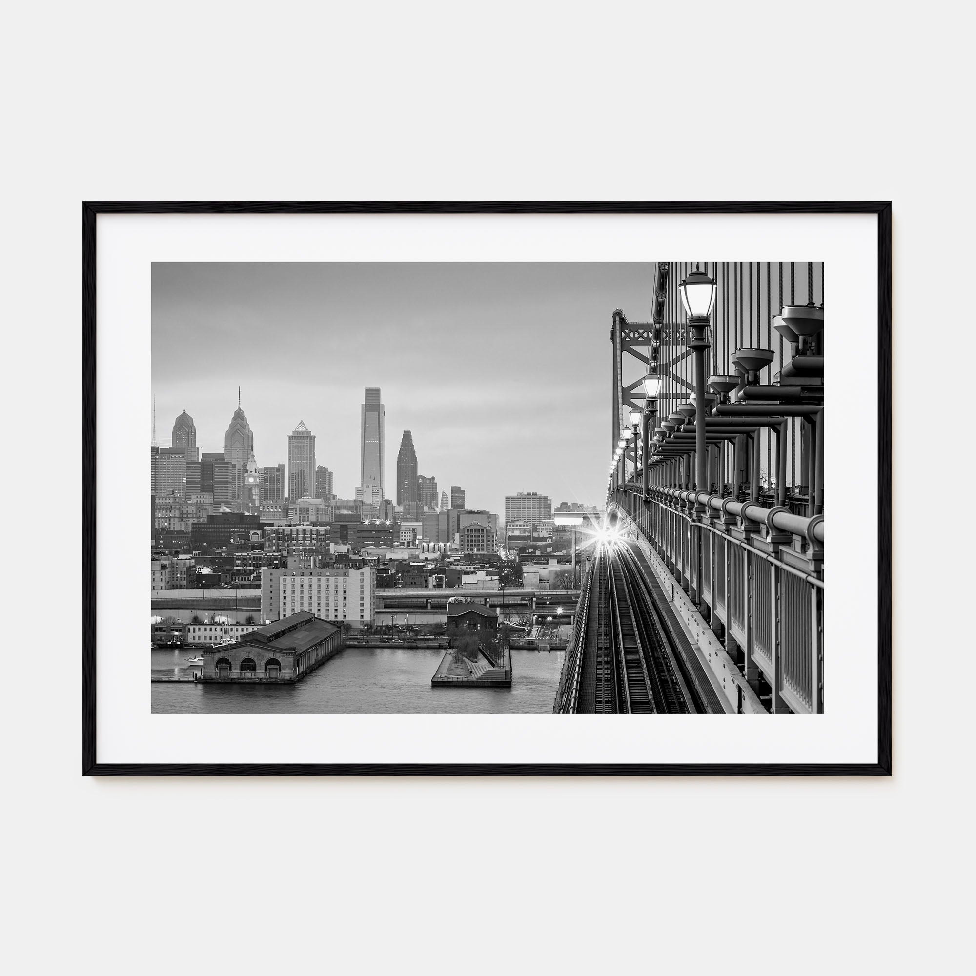 Philadelphia Landscape B&W Poster