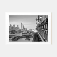 Philadelphia Landscape B&W Poster