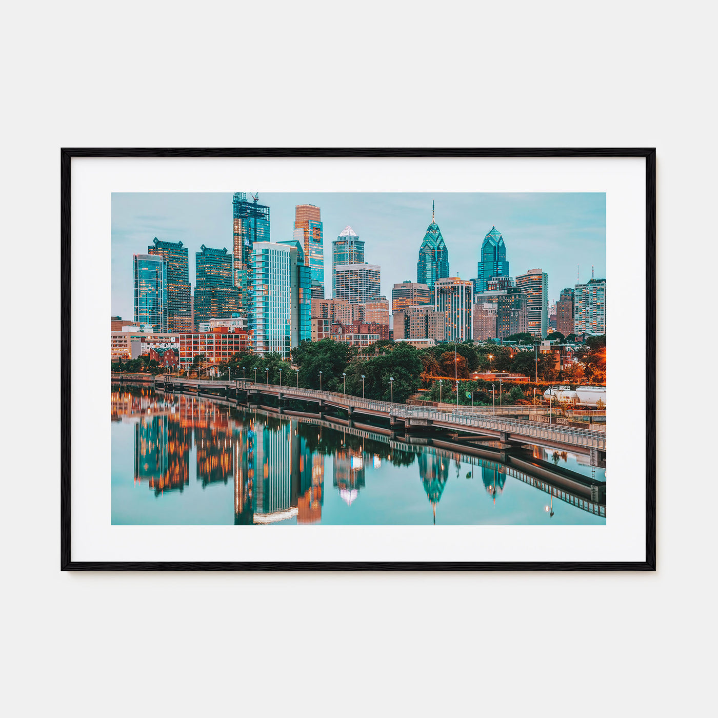 Philadelphia Landscape Color Poster