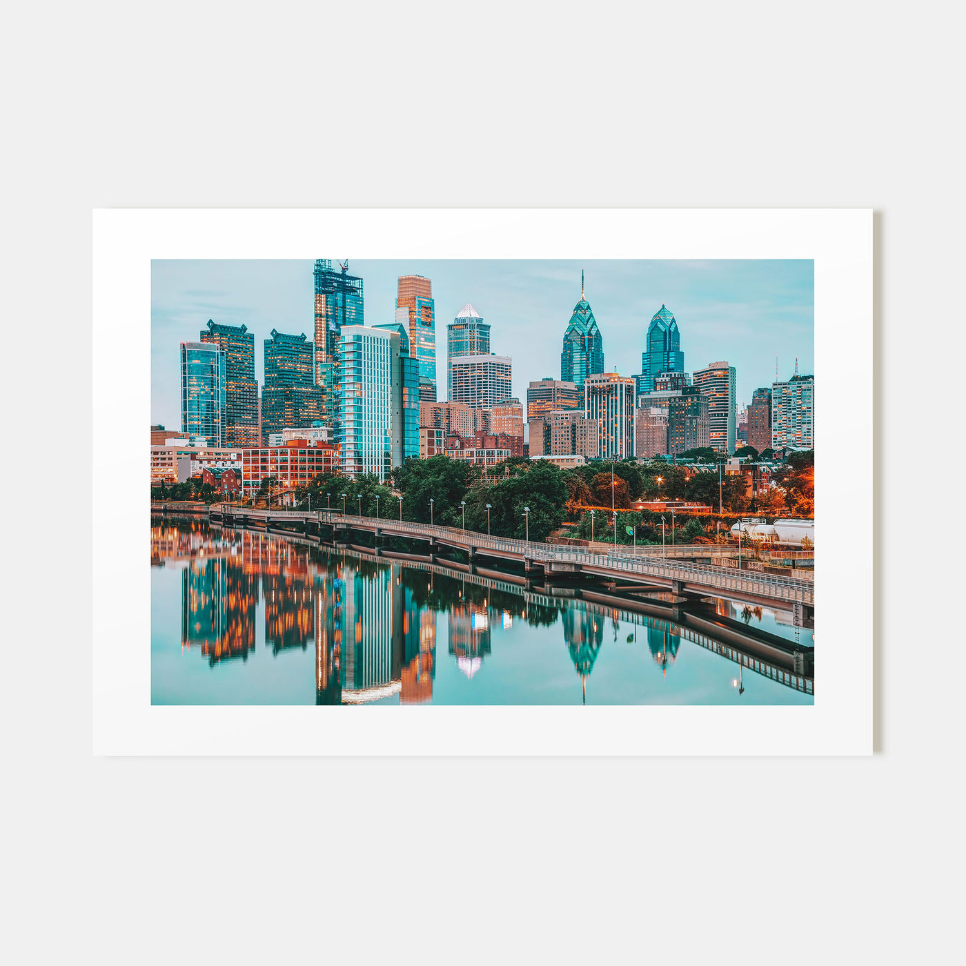 Philadelphia Landscape Color Poster