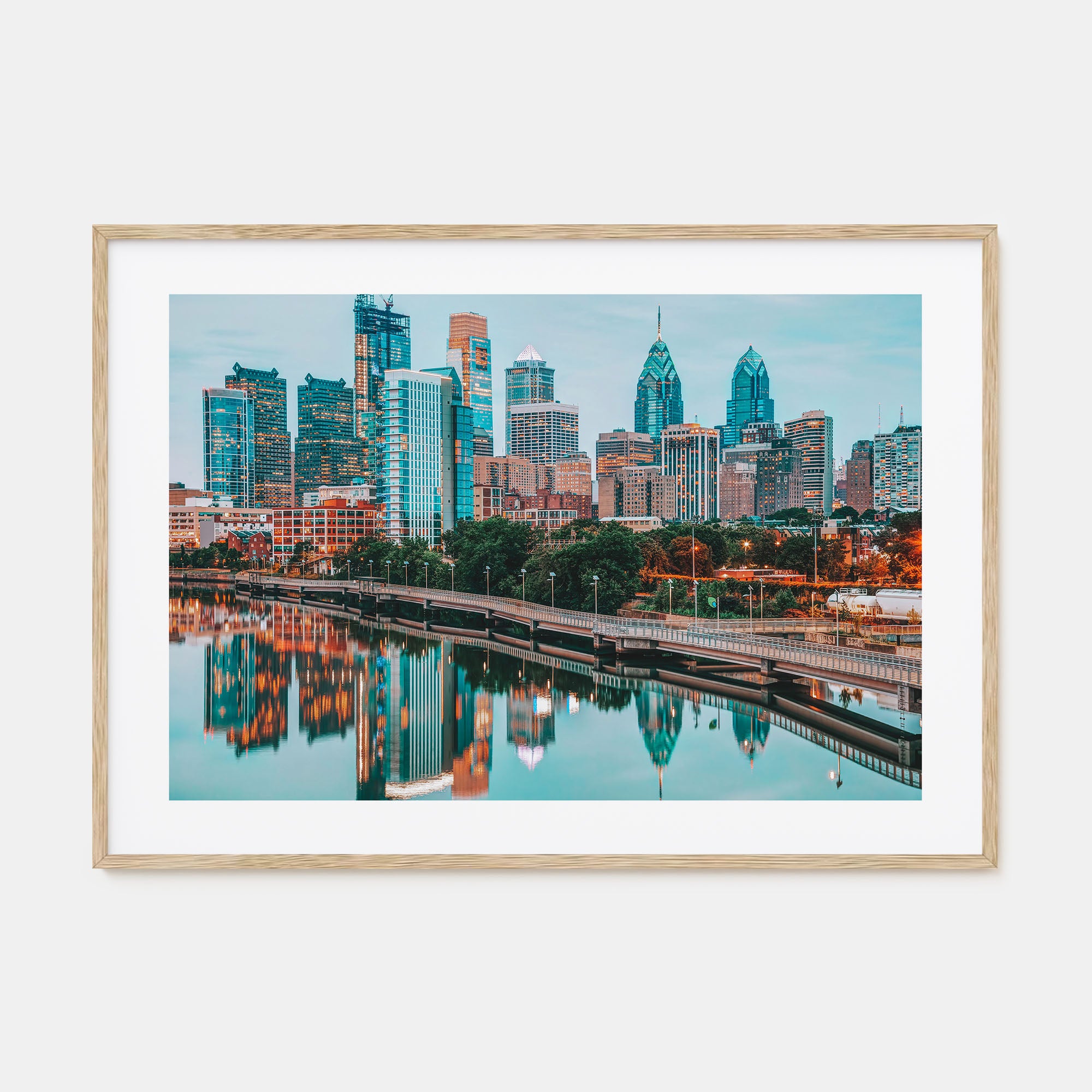 Philadelphia Landscape Color Poster