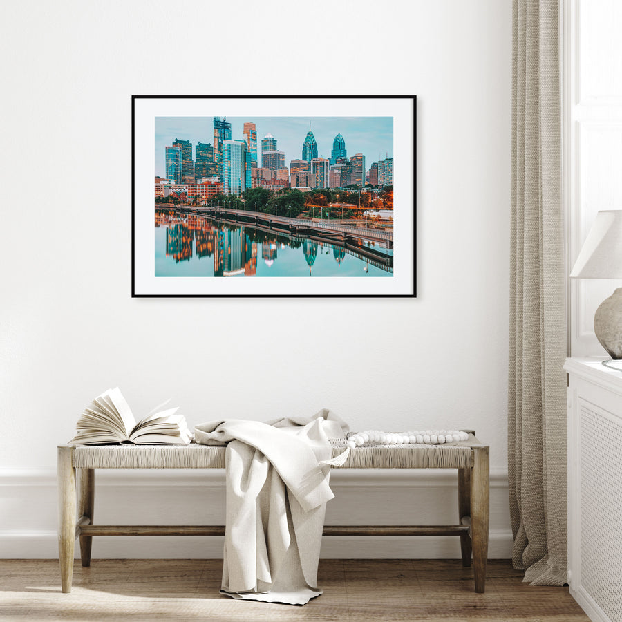 Philadelphia Landscape Color Poster