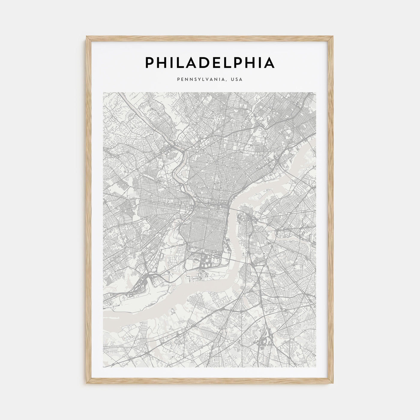 Philadelphia Map Portrait Poster