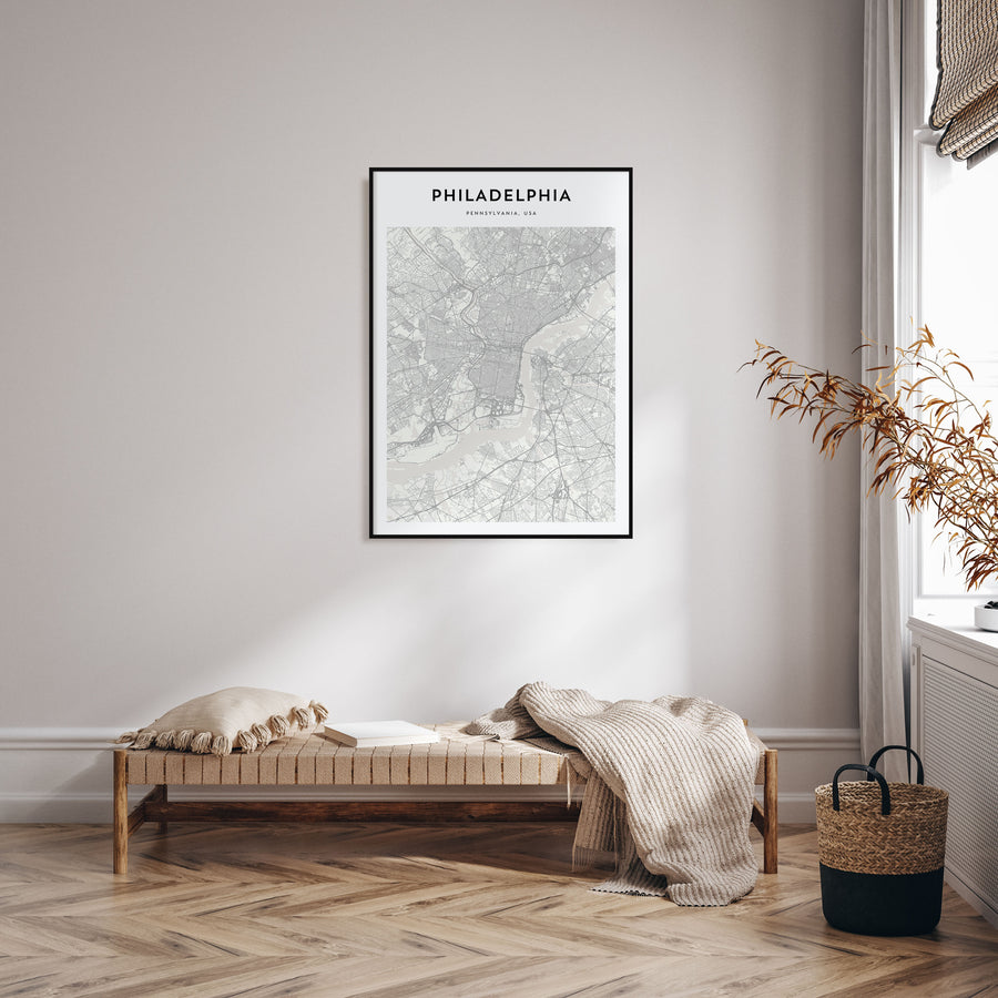 Philadelphia Map Portrait Poster