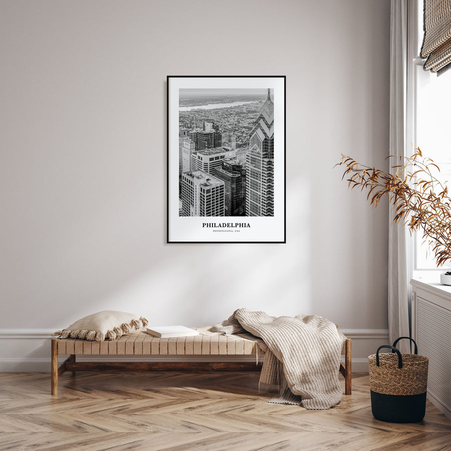 Philadelphia Portrait B&W No 1 Poster