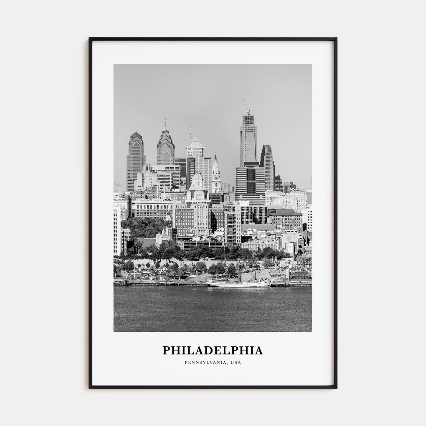 Philadelphia Portrait B&W No 2 Poster