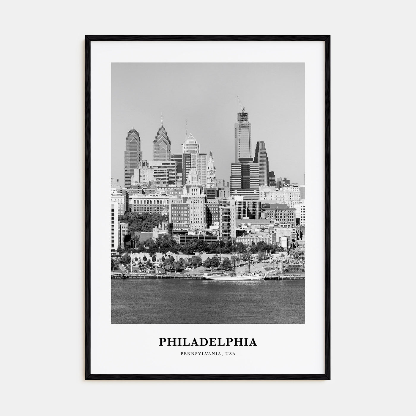 Philadelphia Portrait B&W No 2 Poster