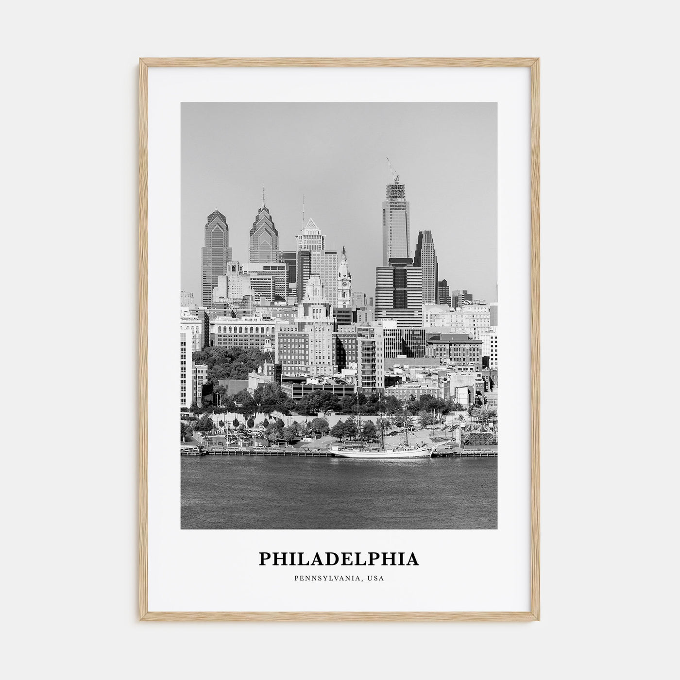 Philadelphia Portrait B&W No 2 Poster