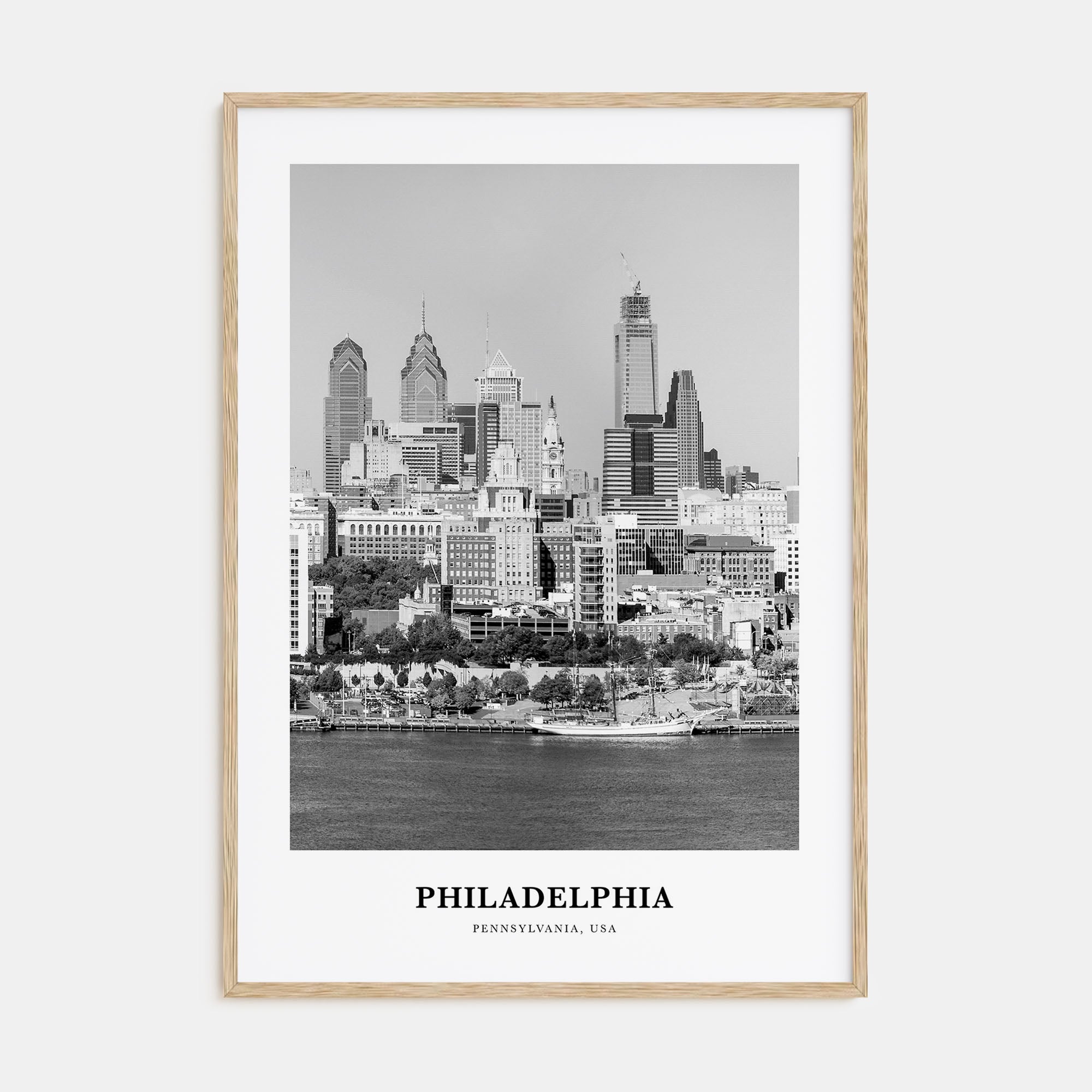 Philadelphia Portrait B&W No 2 Poster