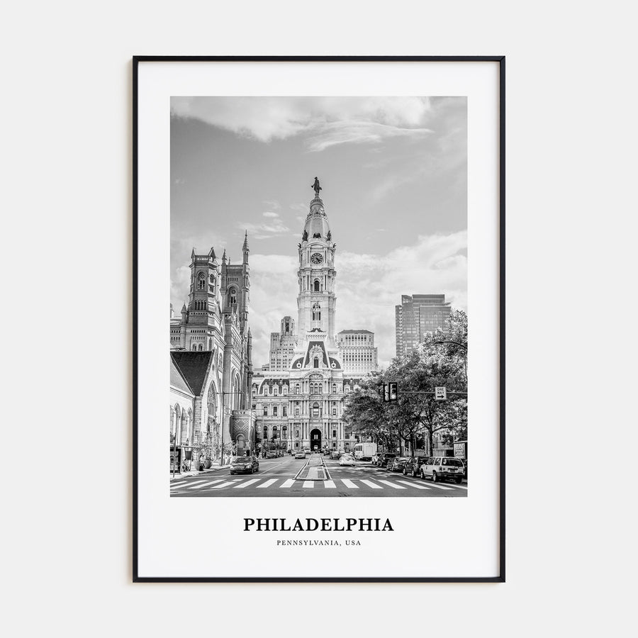 Philadelphia Portrait B&W No 3 Poster