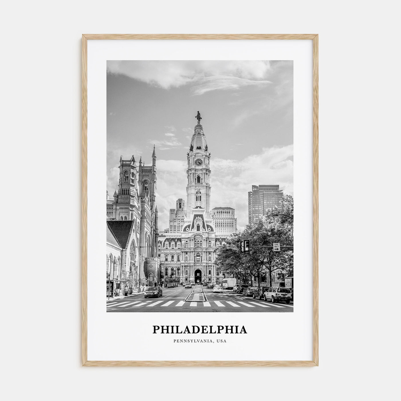Philadelphia Portrait B&W No 3 Poster