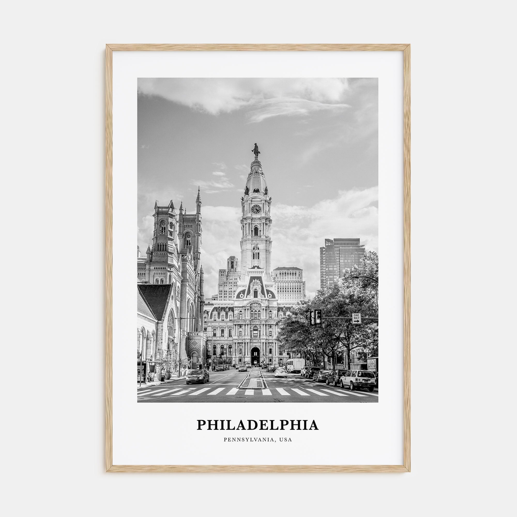 Philadelphia Portrait B&W No 3 Poster