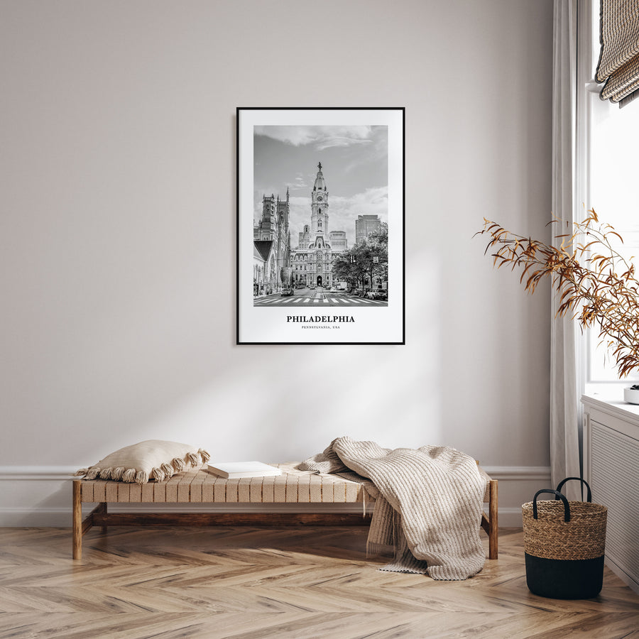 Philadelphia Portrait B&W No 3 Poster