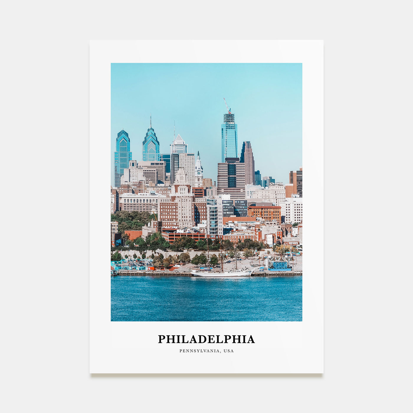 Philadelphia Portrait Color No 2 Poster