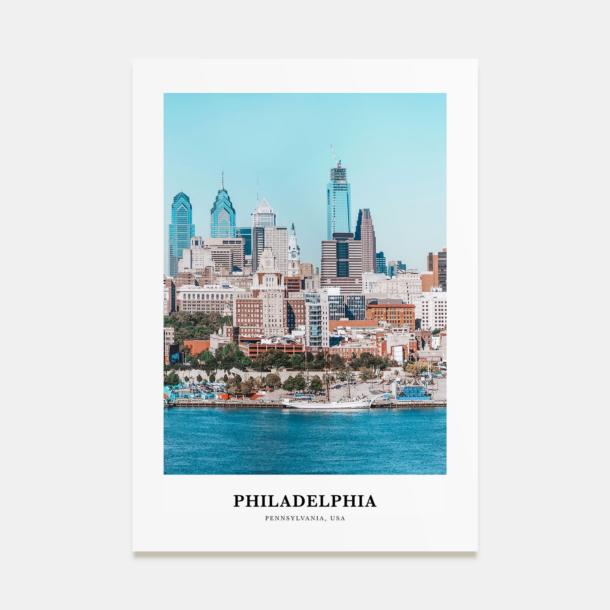 Philadelphia Portrait Color No 2 Poster