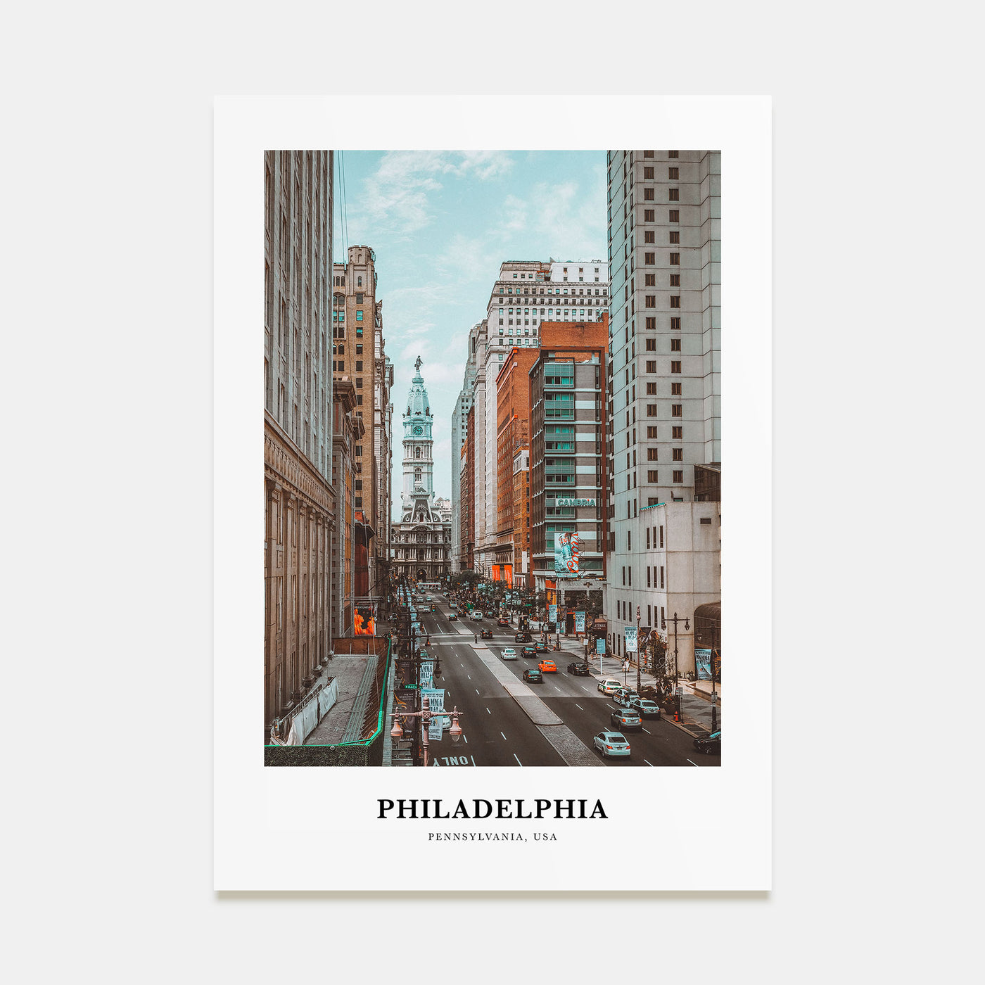 Philadelphia Portrait Color No 3 Poster