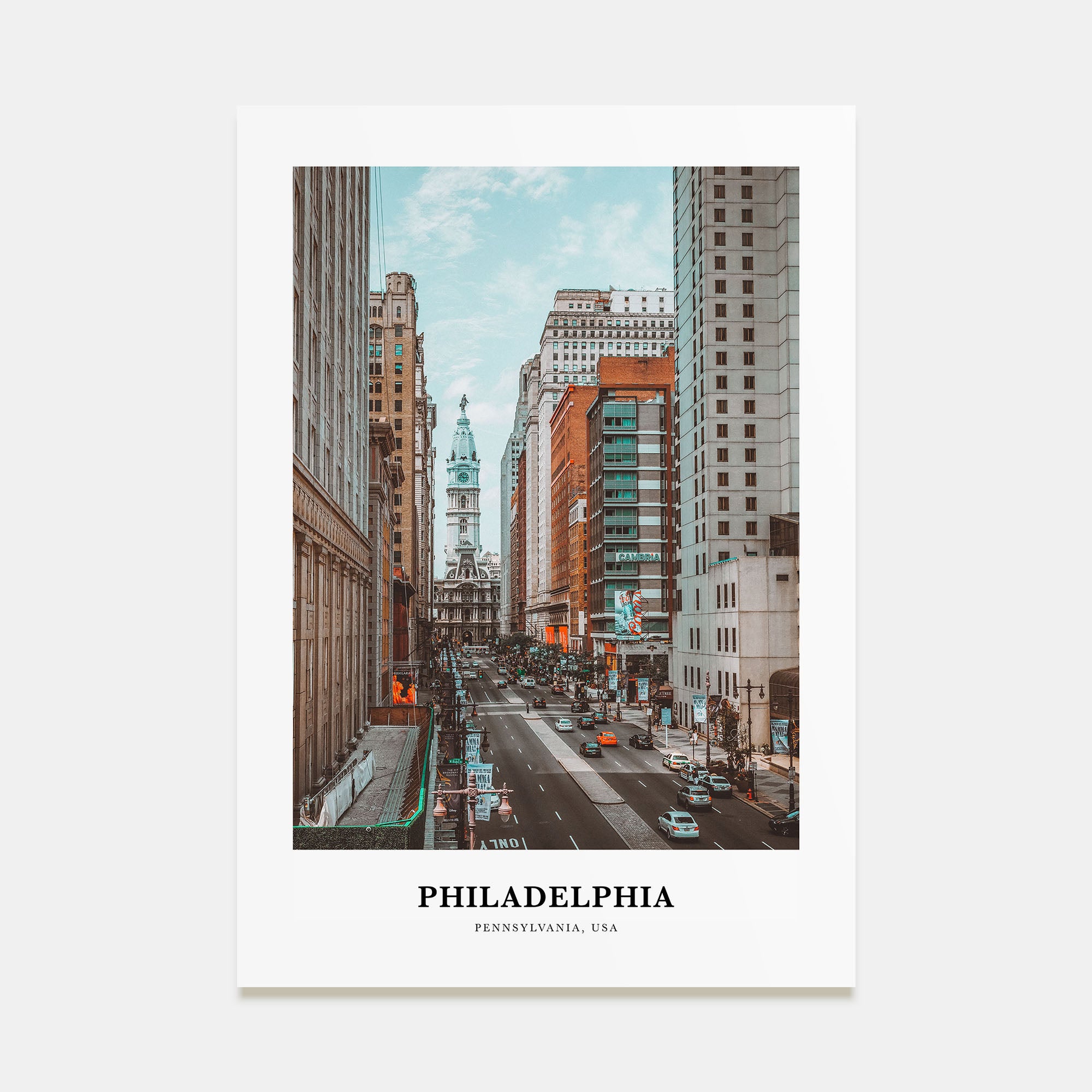 Philadelphia Portrait Color No 3 Poster