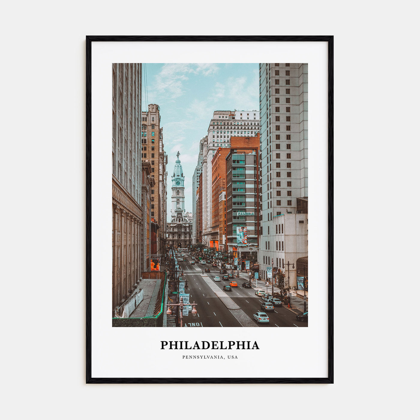 Philadelphia Portrait Color No 3 Poster