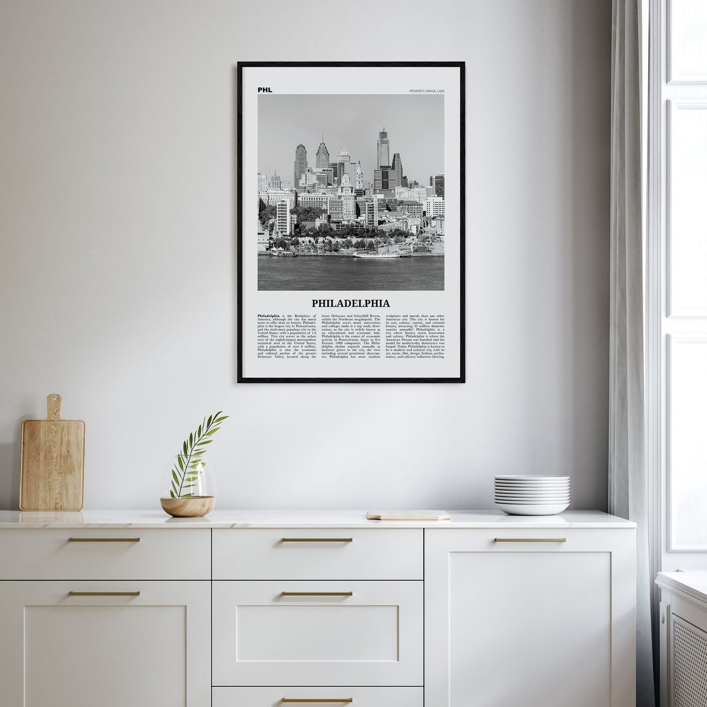 Philadelphia Travel B&W No 2 Poster