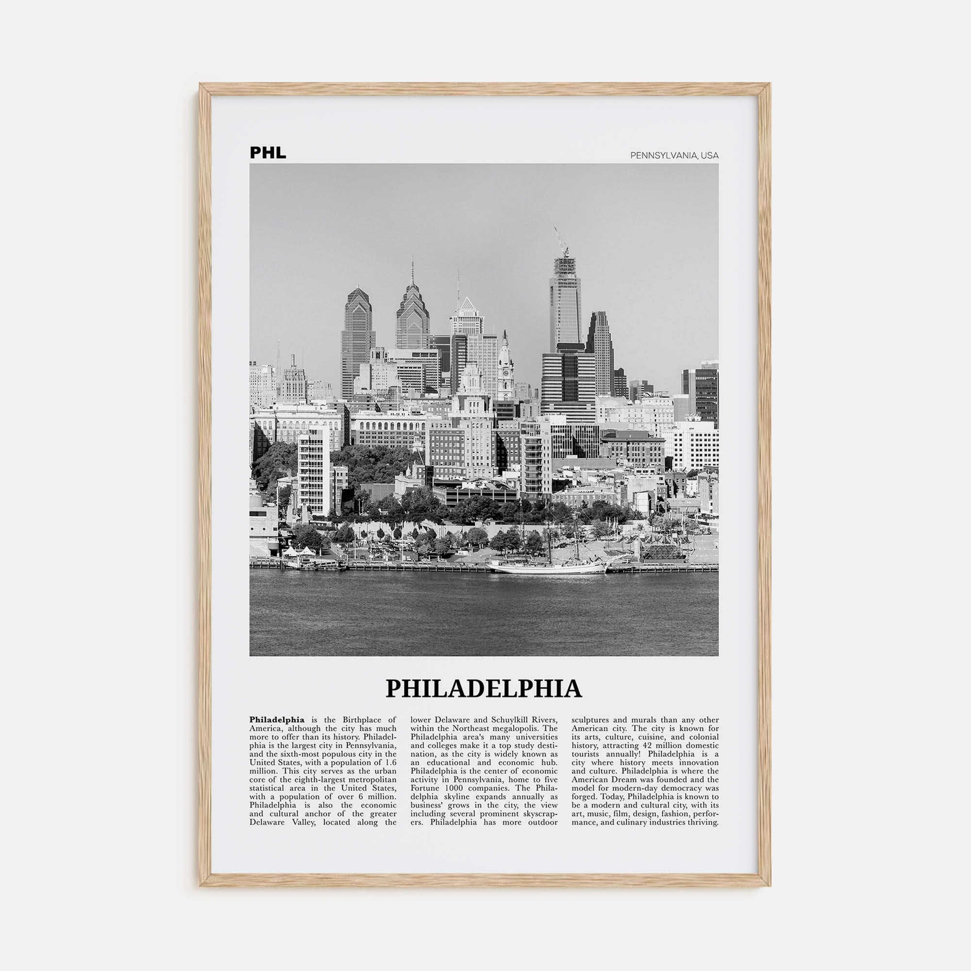 Philadelphia Travel B&W No 2 Poster