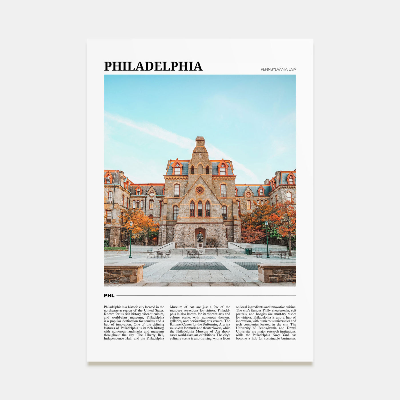 Philadelphia Travel Color No 1 Poster