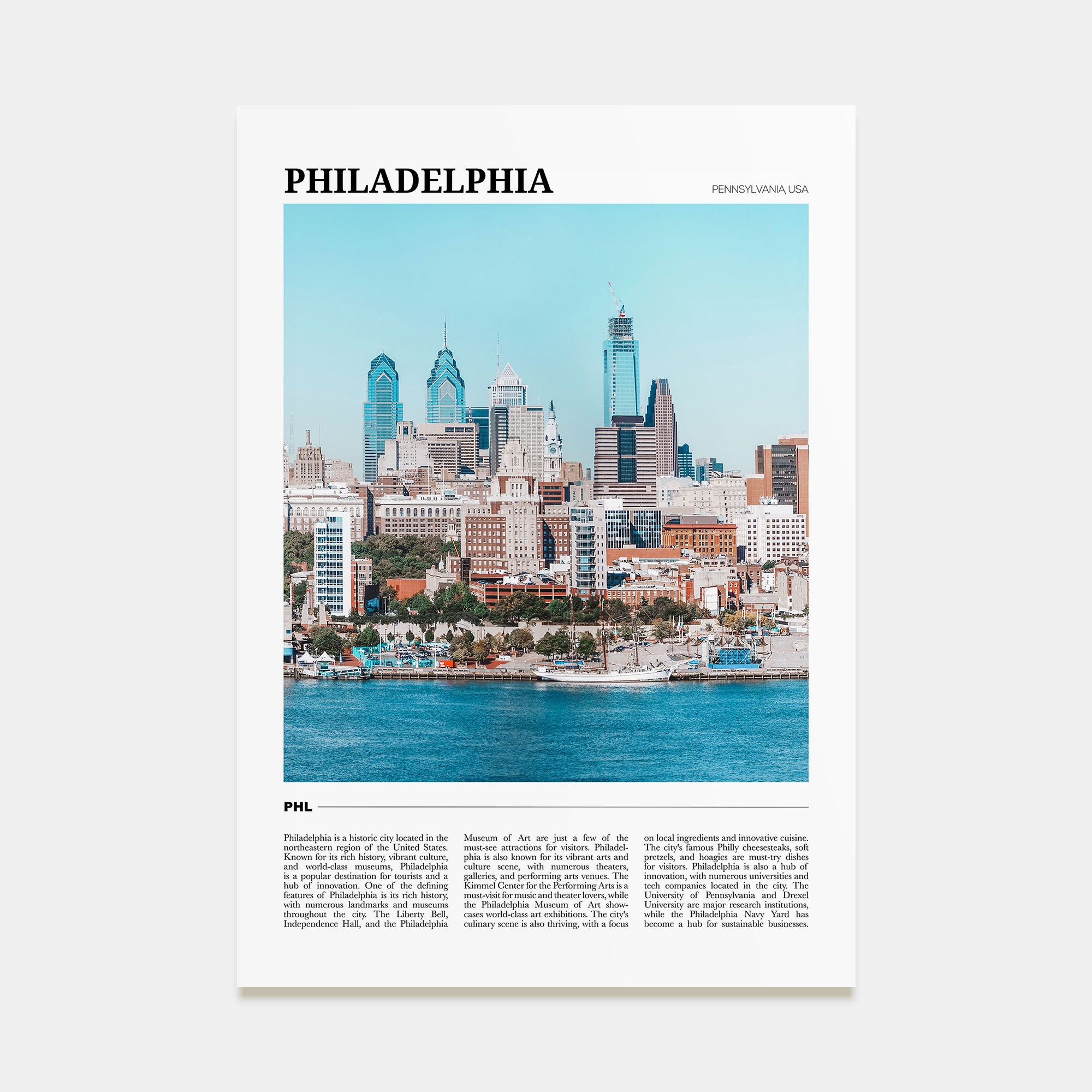 Philadelphia Travel Color No 2 Poster
