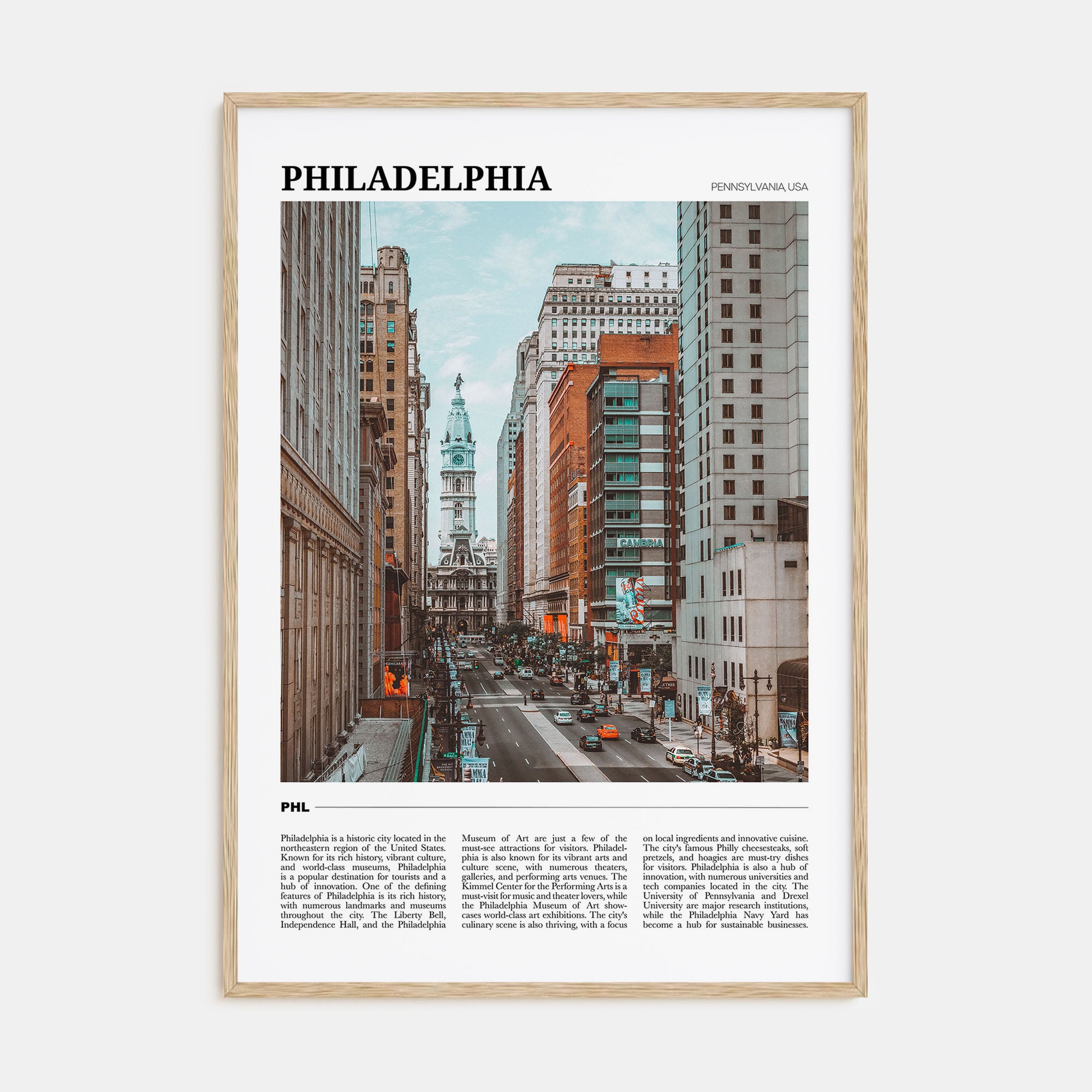 Philadelphia Travel Color No 3 Poster